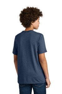 Port & Co Youth CVC Tee PC340Y - Team Navy Heather Back