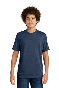 Port & Co Youth CVC Tee PC340Y - Team Navy Heather