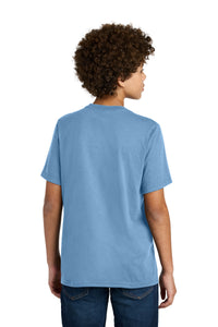 Port & Co Youth CVC Tee PC340Y - Tundra Blue Back