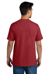Port & Co CVC Tee PC340 - Team Cardinal Heather Back