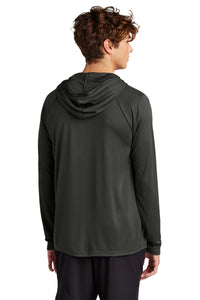 Port & Co Performance Pullover Hooded Tee PC380H - Jet Black Back