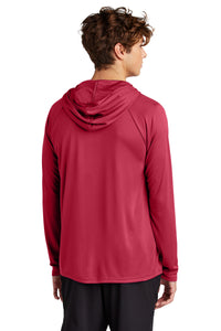 Port & Co Performance Pullover Hooded Tee PC380H - Red Back