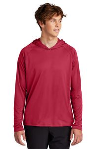 Port & Co Performance Pullover Hooded Tee PC380H - Red