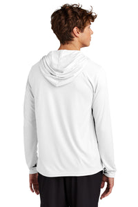 Port & Co Performance Pullover Hooded Tee PC380H - White Back