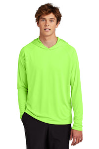 Port & Co Performance Pullover Hooded Tee PC380H - Neon Green