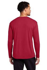 Port & Co Long Sleeve Performance Tee - Red Back