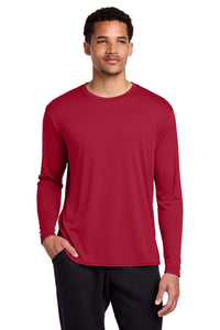 Port & Co Long Sleeve Performance Tee - Red