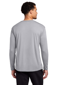Port & Co Long Sleeve Performance Tee - Silver Back