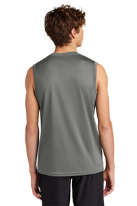 Port & Co Performance Sleeveless Tee PC380SL - Charcoal Back