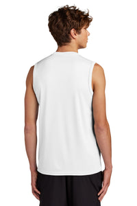 Port & Co Performance Sleeveless Tee PC380SL - White Back