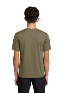 Port & Co Youth Performance Tee - Coyote Brown Back