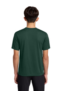 Port & Co Youth Performance Tee - Dark Green Back