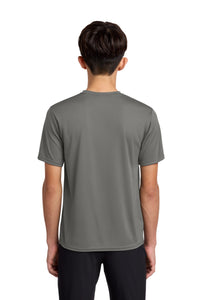 Port & Co Youth Performance Tee - Grey Concrete Back