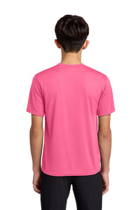 Port & Co Youth Performance Tee - Neon Pink Back