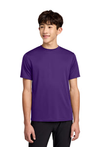 Port & Co Youth Performance Tee - Team Purple