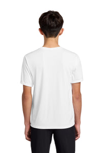 Port & Co Youth Performance Tee - White Back