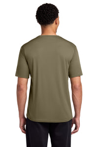 Port & Co Performance Tee - Coyote Brown Back