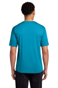 Port & Co Performance Tee - Neon Blue Back
