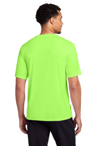 Port & Co Performance Tee - Neon Green Back