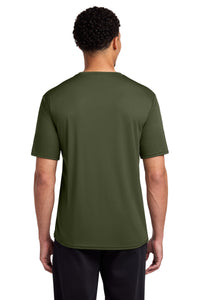 Port & Co Performance Tee - Olive Drab Green Back