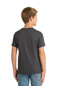 Port & Co Youth Performance Blend Tee - Charcoal Back
