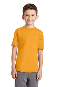 Port & Co Youth Performance Blend Tee - Gold