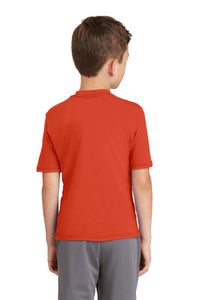 Port & Co Youth Performance Blend Tee - Orange Back