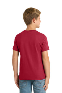 Port & Co Youth Performance Blend Tee - Red Back