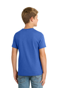 Port & Co Youth Performance Blend Tee - True Royal Back