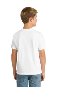 Port & Co Youth Performance Blend Tee - White Back