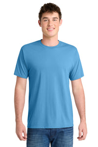 Port & Co Performance Blend Tee - Aquatic Blue