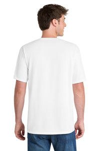 Port & Co Performance Blend Tee - White Back
