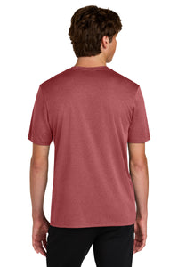 Port & Co Heather Performance Tee PC390 - Deep Red Heather Back