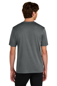 Port & Co Heather Performance Tee PC390 - Metal Grey Heather Back