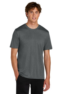 Port & Co Heather Performance Tee PC390 - Metal Grey Heather