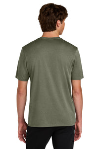 Port & Co Heather Performance Tee PC390 - Olive Drab Green Heather Back