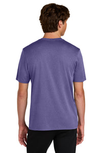 Port & Co Heather Performance Tee PC390 - Team Purple Heather Back