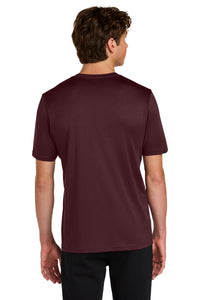 Port & Co Heather Performance Tee PC390 - Vintage Athletic Maroon Back