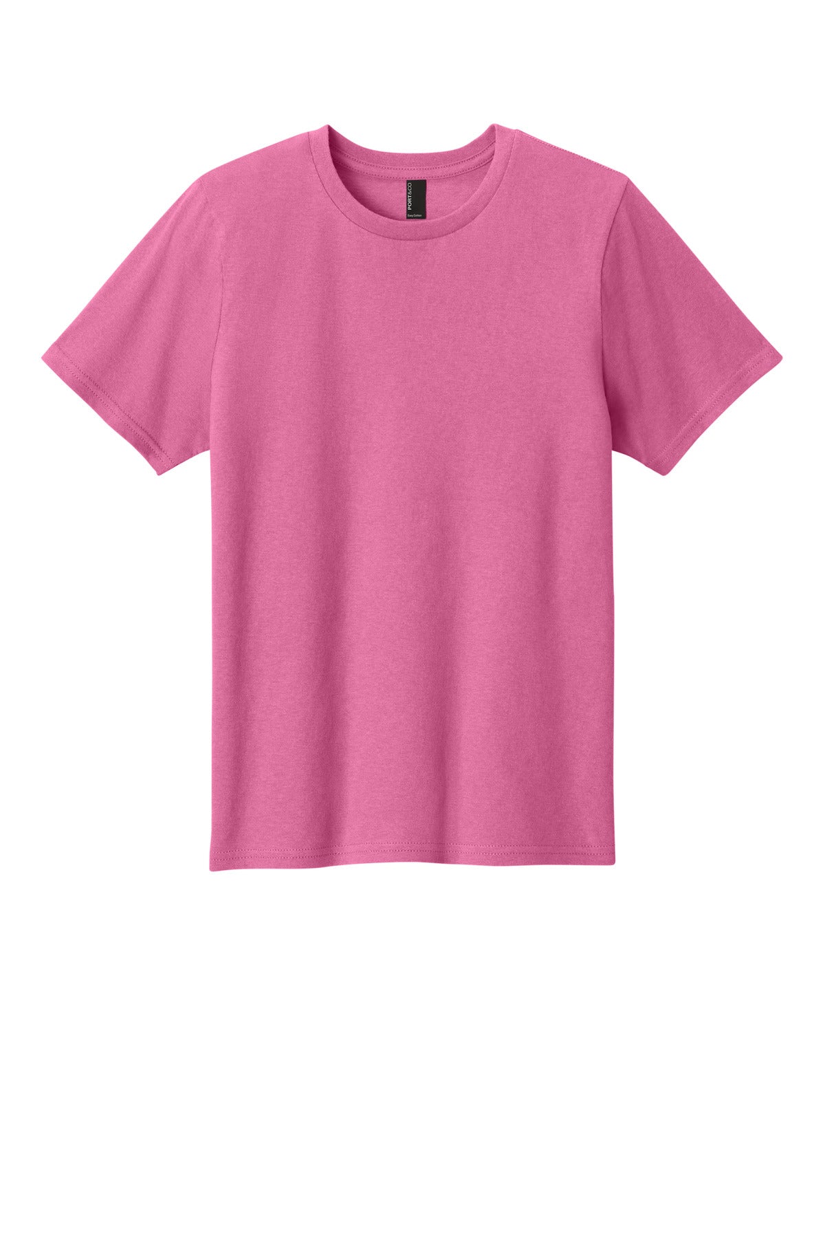Port & Co Youth Easy Cotton Tee PC43Y - Awareness Pink