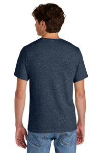 Port & Co Easy Cotton Tee PC43 - Heather Navy Back