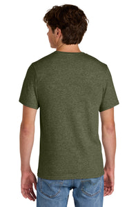 Port & Co Easy Cotton Tee PC43 - Olive Drab Green Heather Back