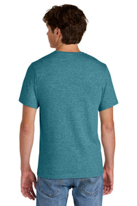 Port & Co Easy Cotton Tee PC43 - Vivid Teal Heather Back