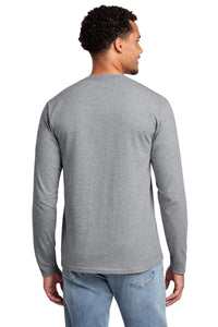 Port & Co Long Sleeve Fan Favorite Tee - Athletic Heather Back