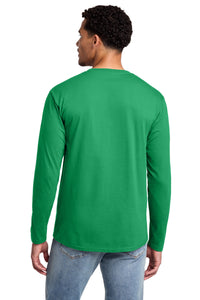 Port & Co Long Sleeve Fan Favorite Tee - Athletic Kelly Back