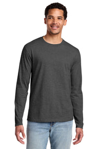 Port & Co Long Sleeve Fan Favorite Tee - Dark Heather Grey