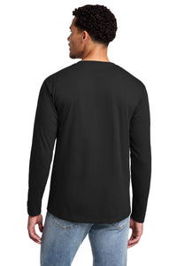 Port & Co Long Sleeve Fan Favorite Tee - Jet Black Back