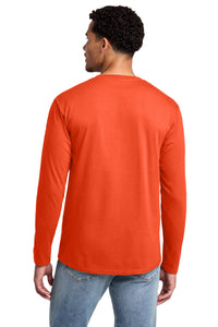 Port & Co Long Sleeve Fan Favorite Tee - Orange Back