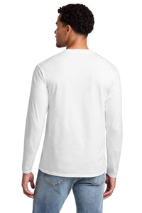 Port & Co Long Sleeve Fan Favorite Tee - White Back