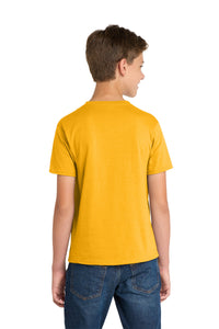 Port & Co Youth Fan Favorite Tee - Bright Gold Back