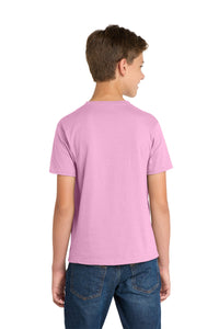 Port & Co Youth Fan Favorite Tee - Candy Pink Back